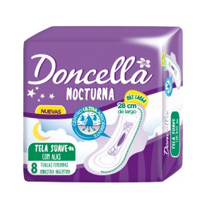 DONCELLA TOALLA NOCTURNA x 8u